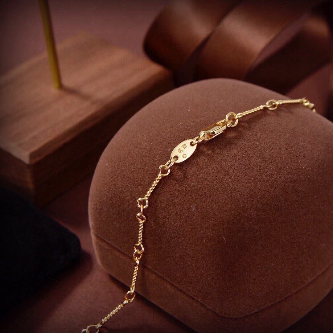Chrome Hearts Gold Cross Pendant Necklace